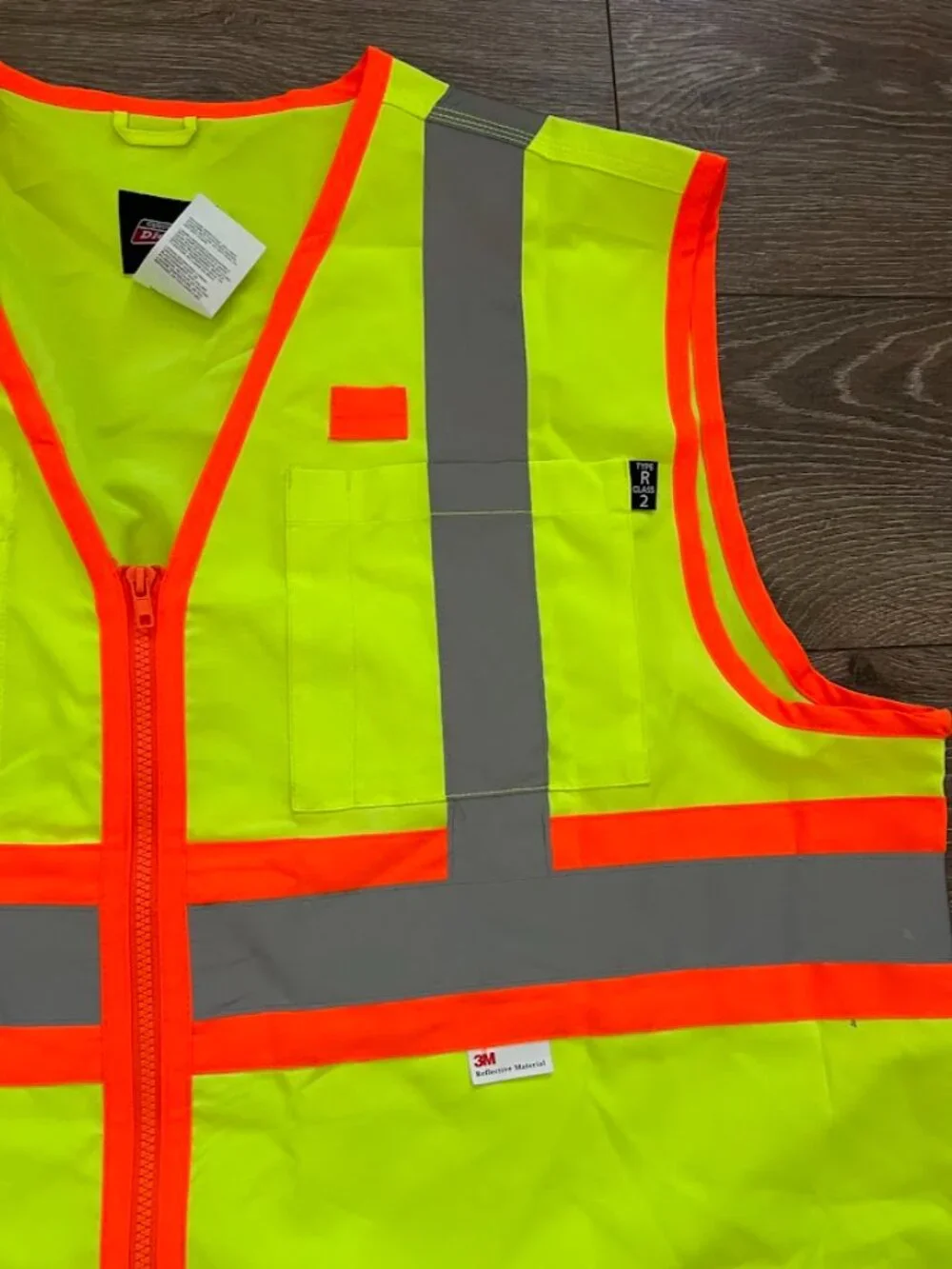 Dickies 3M Neon Yellow Safety Vest Reflective Work Vest Size 2XL